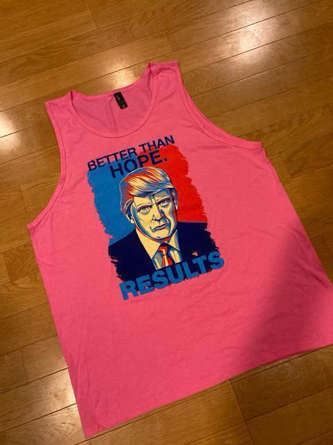 LA直輸入 第45代大統領 TRUMP 超大きいsize3XL ピンク < 男性ファッション  LA直輸入 第45代大統領 TRUMP 超大きいsize3XL ピンク  < 男性ファッションの