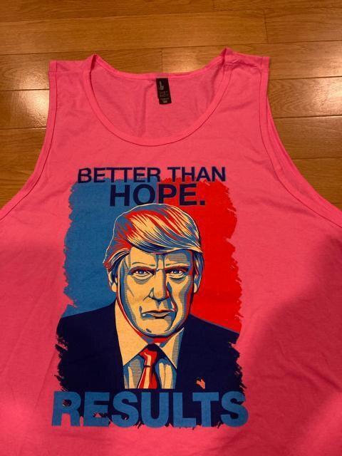 LA直輸入 第45代大統領 TRUMP 超大きいsize3XL ピンク < 男性ファッション  LA直輸入 第45代大統領 TRUMP 超大きいsize3XL ピンク < 男性ファッションの
