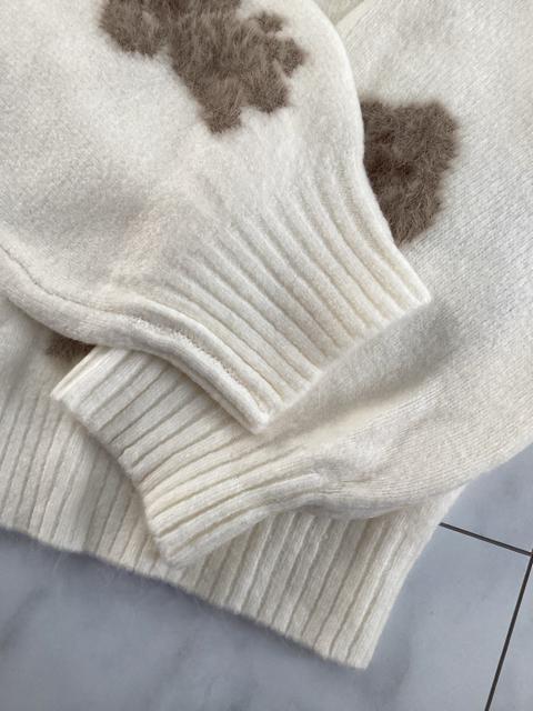 GU トイプードル ニット ジャガードセーター 130 ジーユー < ブランド  GU トイプードル ニット ジャガードセーター 130 ジーユー < ブランドの