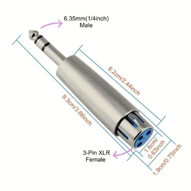1/4�C���`�I�X3�s��XLR�I�X�A���X�A�_�v�^�X�e���I6.35�I�X�~�L�T�[�}�C�N �� PC�{��/���Ӌ@��� 