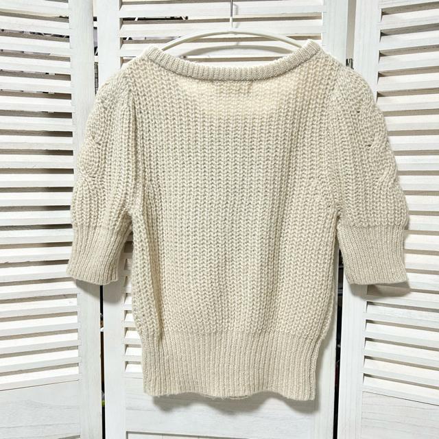 美品 Snidel スナイデル ケーブル編み 半袖 ニット F ベージュ < ブランド 美品 Snidel スナイデル ケーブル編み 半袖 ニット F ベージュ < ブランドの