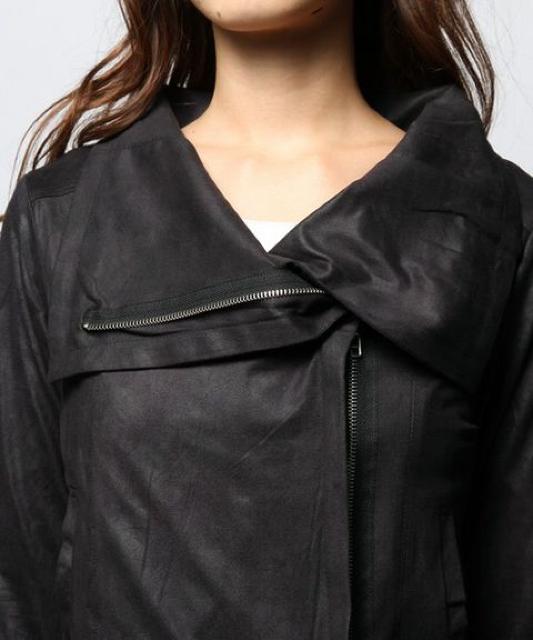 定価8,100円【新品】SPIRALGIRL●レザーライクカットジャケット < ブランド 定価8,100円【新品】SPIRALGIRL●レザーライクカットジャケット < ブランドの