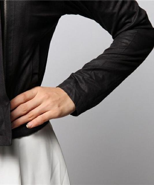 定価8,100円【新品】SPIRALGIRL●レザーライクカットジャケット < ブランド 定価8,100円【新品】SPIRALGIRL●レザーライクカットジャケット < ブランドの