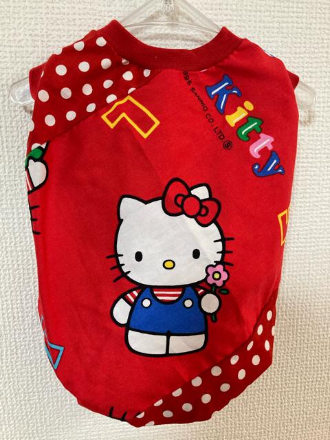 ハンドメイド キティ シャツ 赤 ドット 犬服 L < ペット/手芸/園芸  ハンドメイド キティ シャツ 赤 ドット 犬服 L  < ペット/手芸/園芸の