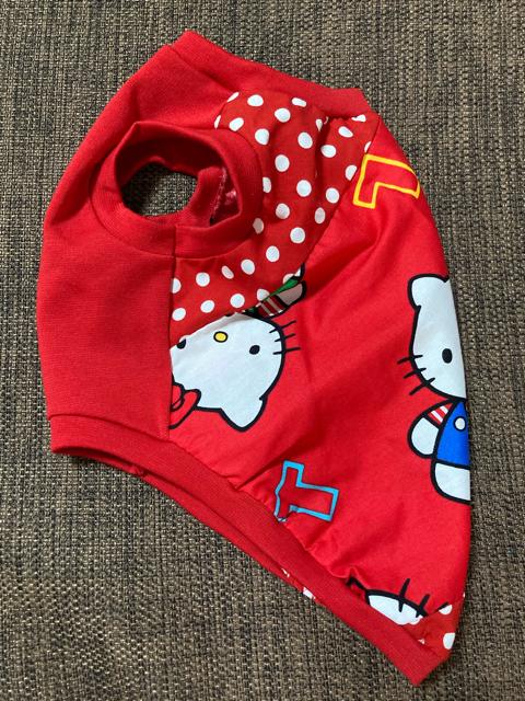 ハンドメイド キティ シャツ 赤 ドット 犬服 L < ペット/手芸/園芸  ハンドメイド キティ シャツ 赤 ドット 犬服 L < ペット/手芸/園芸の