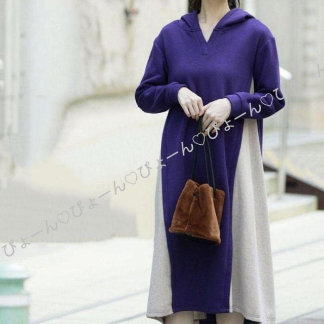 新品タグ6L★厚手★裏起毛ワンピ < 女性ファッション  新品タグ6L★厚手★裏起毛ワンピ < 女性ファッションの