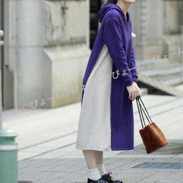 新品タグ6L★厚手★裏起毛ワンピ < 女性ファッション  新品タグ6L★厚手★裏起毛ワンピ < 女性ファッションの