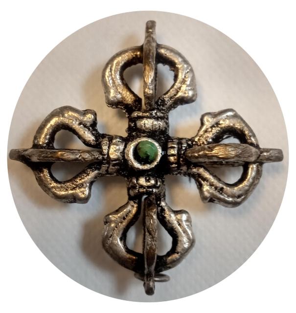 AzureGreen: TIBETAN DOUBLE DORJE PENDANT < 女性アクセサリー/時計  AzureGreen: TIBETAN DOUBLE DORJE PENDANT  < 女性アクセサリー/時計の
