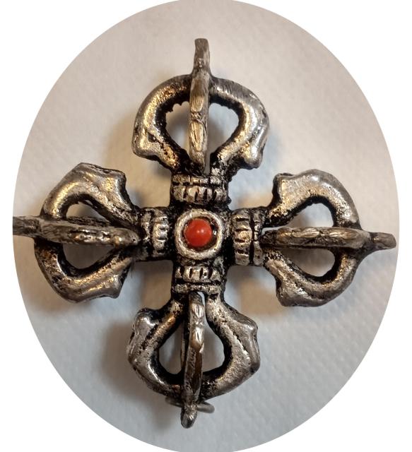 AzureGreen: TIBETAN DOUBLE DORJE PENDANT < 女性アクセサリー/時計  AzureGreen: TIBETAN DOUBLE DORJE PENDANT < 女性アクセサリー/時計の