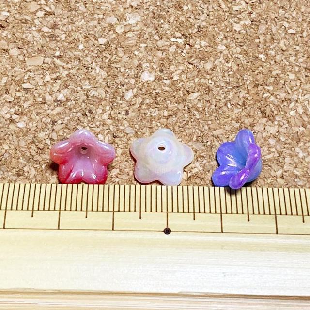 花ビーズ中バイカラーAB90個 < ペット/手芸/園芸  花ビーズ中バイカラーAB90個 < ペット/手芸/園芸の