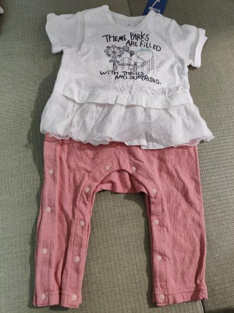 新品タグ付き☆ベビー服 半袖 ロンパース 女の子 80 < キッズ/ベビー 新品タグ付き☆ベビー服 半袖 ロンパース 女の子 80 < キッズ/ベビーの