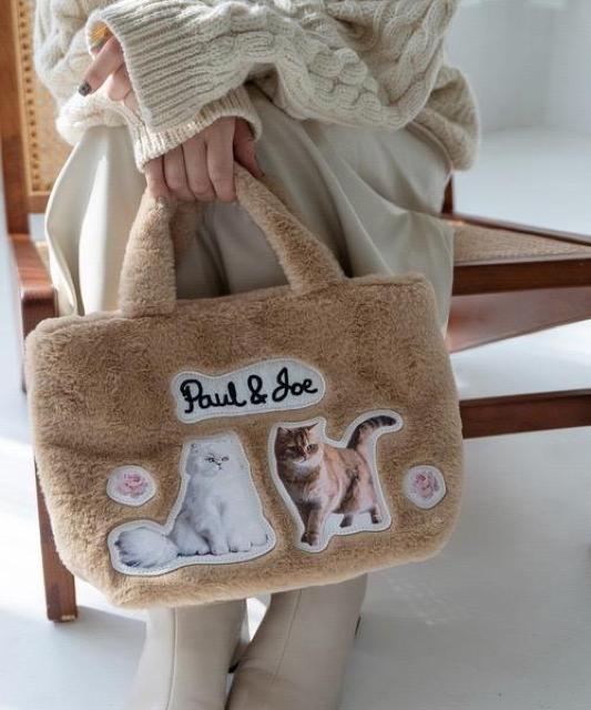 トートバッグ バッグ PAUL & JOE ACCESSOIRES (ポール&ジョーアクセソワ)  トートバッグ ファー・キャット < ブランド  トートバッグ バッグ PAUL & JOE ACCESSOIRES (ポール&ジョーアクセソワ)  トートバッグ ファー・キャット  < ブランドの