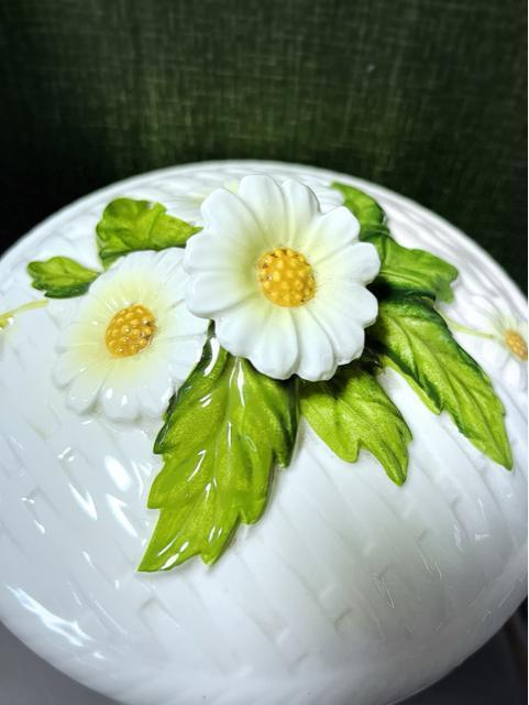 70年代 陶器 小物入れ セット マーガレット ヴィンテージ 花柄 収納 ビンテージ 白 ホワイト キャニスター トレー トレイ < インテリア/ライフ  70年代 陶器 小物入れ セット マーガレット ヴィンテージ 花柄 収納 ビンテージ 白 ホワイト キャニスター トレー トレイ < インテリア/ライフの