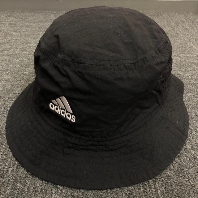 ���� adidas �A�f�B�_�X �W���j�A �L�b�Y �n�b�g �u���b�N 54cm  �� �u�����h�� 
