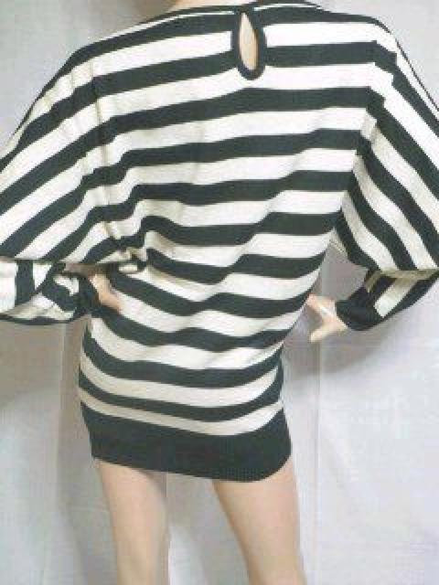 【CECIL McBEE/セシルマクビー】ラメ入♪ボーダー柄 ドルマンニットワンピ < ブランド 【CECIL McBEE/セシルマクビー】ラメ入♪ボーダー柄 ドルマンニットワンピ < ブランドの