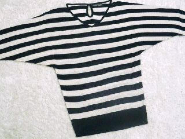 【CECIL McBEE/セシルマクビー】ラメ入♪ボーダー柄 ドルマンニットワンピ < ブランド 【CECIL McBEE/セシルマクビー】ラメ入♪ボーダー柄 ドルマンニットワンピ < ブランドの