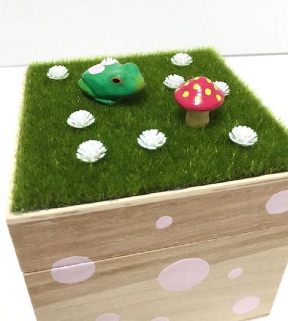 hハンドメイド〓カエル&キノコ〓パステルドット〓木製小物入れBOX < ペット/手芸/園芸 hハンドメイド〓カエル&キノコ〓パステルドット〓木製小物入れBOX < ペット/手芸/園芸の