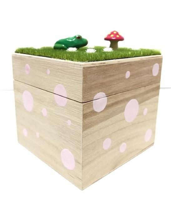 hハンドメイド〓カエル&キノコ〓パステルドット〓木製小物入れBOX < ペット/手芸/園芸 hハンドメイド〓カエル&キノコ〓パステルドット〓木製小物入れBOX < ペット/手芸/園芸の