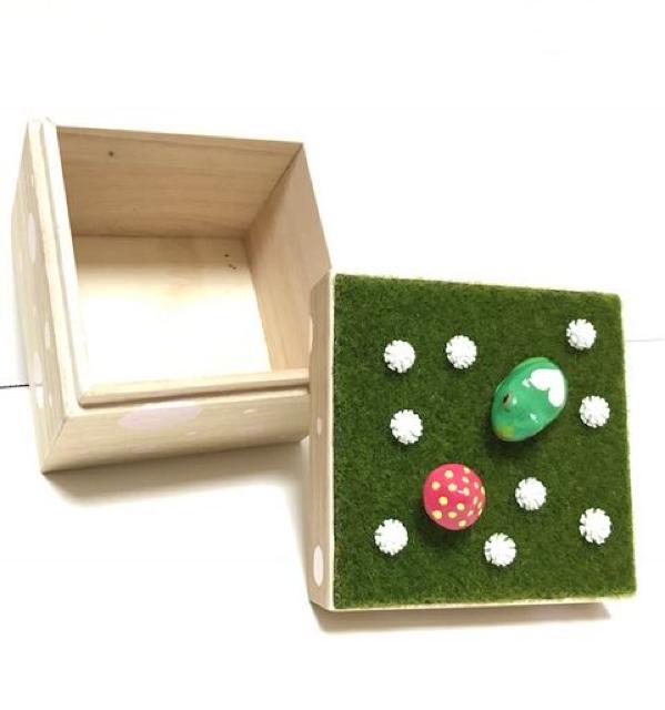 hハンドメイド〓カエル&キノコ〓パステルドット〓木製小物入れBOX < ペット/手芸/園芸 hハンドメイド〓カエル&キノコ〓パステルドット〓木製小物入れBOX < ペット/手芸/園芸の