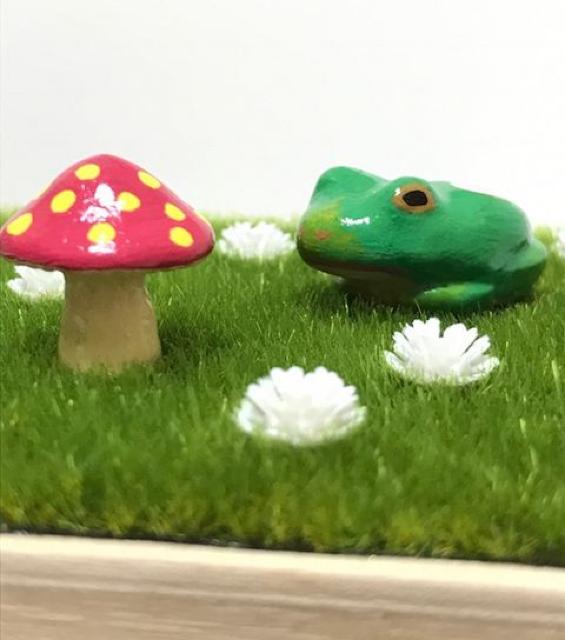 hハンドメイド〓カエル&キノコ〓パステルドット〓木製小物入れBOX < ペット/手芸/園芸 hハンドメイド〓カエル&キノコ〓パステルドット〓木製小物入れBOX < ペット/手芸/園芸の