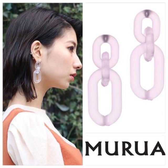 定価2,052円●MURUA【新品】シアーチェーンピアス●紫パープル ラベンダー < ブランド  定価2,052円●MURUA【新品】シアーチェーンピアス●紫パープル ラベンダー  < ブランドの