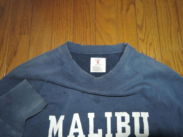 TMT MALIBU ダメージ加工 スウェット S ラグラン カットソー ティーエムティー < ブランド  TMT MALIBU ダメージ加工 スウェット S ラグラン カットソー ティーエムティー < ブランドの