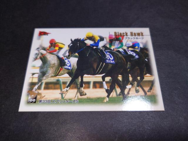 BANDAI サラブレッドカード 009 GI '99 第33回スプリンターズS ブラックホーク / 競馬 < トレーディングカード BANDAI サラブレッドカード 009 GI '99 第33回スプリンターズS ブラックホーク / 競馬 < トレーディングカードの