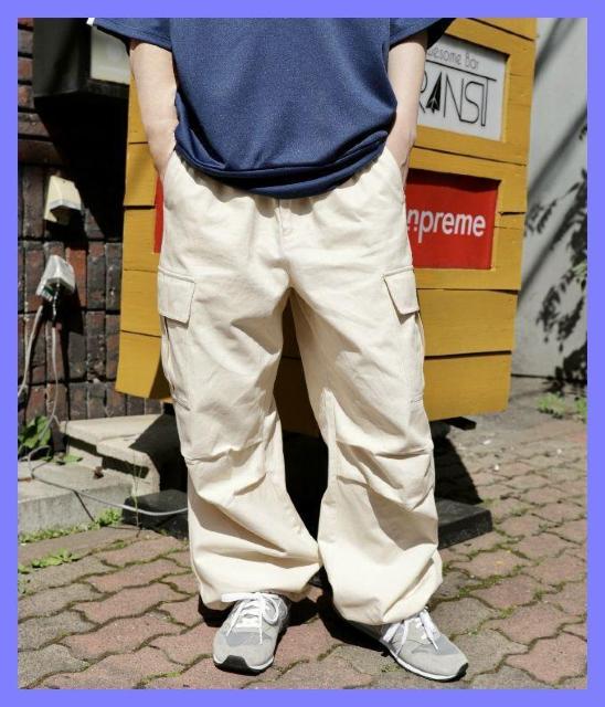 ☆UNCORD☆新品5500円♪イージーワイドパラシュートツイルカーゴパンツL☆ < 男性ファッション ☆UNCORD☆新品5500円♪イージーワイドパラシュートツイルカーゴパンツL☆ < 男性ファッションの
