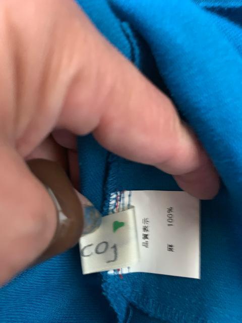 韓國製 麻100% 青ワンピース サイズフリ 送料無料 < 女性ファッション  韓國製 麻100% 青ワンピース サイズフリ 送料無料 < 女性ファッションの