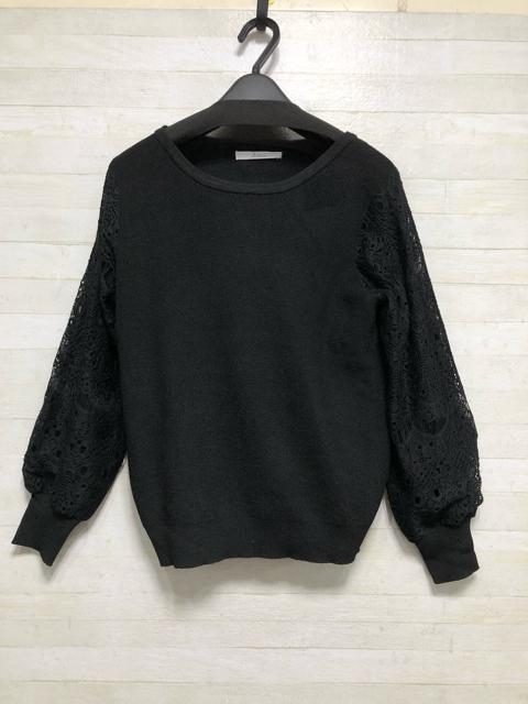 新品☆L♪黒♪きれいめ可愛い♪ジャンスカ&レース袖のニット♪☆Q388 < 女性ファッション 新品☆L♪黒♪きれいめ可愛い♪ジャンスカ&レース袖のニット♪☆Q388 < 女性ファッションの