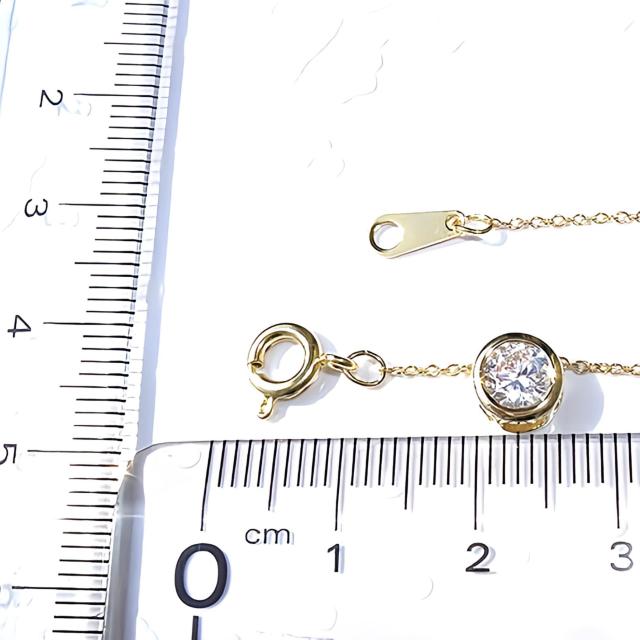 送料無料 即買い:H&C 輝き抜群 K16GP6mmCZ超極細ネックレス < 女性ファッション  送料無料 即買い:H&C 輝き抜群 K16GP6mmCZ超極細ネックレス < 女性ファッションの