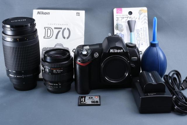 Nikon ニコン D70 Wズームレンズセット 美品♪ < 家電/AV  Nikon ニコン D70 Wズームレンズセット 美品♪ < 家電/AVの