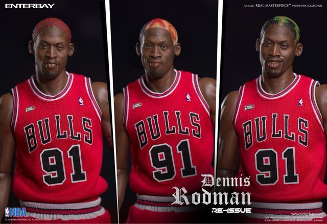 ENTERBAY RM-1059  �f�j�X�E���b�h�}��1/6 NBA �t�B�M���ADennis Rodman The Worm �� �z�r�[�� 