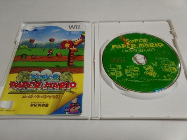 Wii/【2本迄送料180円!!】スーパーペーパーマリオ≪匿名らくらく定額便≫★メンテ済み!!★【説明書付き】★ご落札価格★ < ゲーム本体/ソフト Wii/【2本迄送料180円!!】スーパーペーパーマリオ≪匿名らくらく定額便≫★メンテ済み!!★【説明書付き】★ご落札価格★ < ゲーム本体/ソフトの