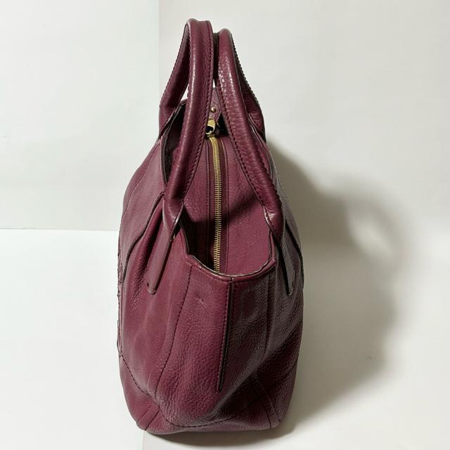 Salvatore Ferragamo フェラガモ ダブルガンチーニ レザー ハンドバッグ パープル < ブランド Salvatore Ferragamo フェラガモ ダブルガンチーニ レザー ハンドバッグ パープル < ブランドの