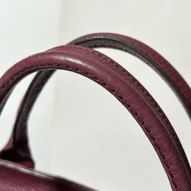 Salvatore Ferragamo フェラガモ ダブルガンチーニ レザー ハンドバッグ パープル < ブランド Salvatore Ferragamo フェラガモ ダブルガンチーニ レザー ハンドバッグ パープル < ブランドの