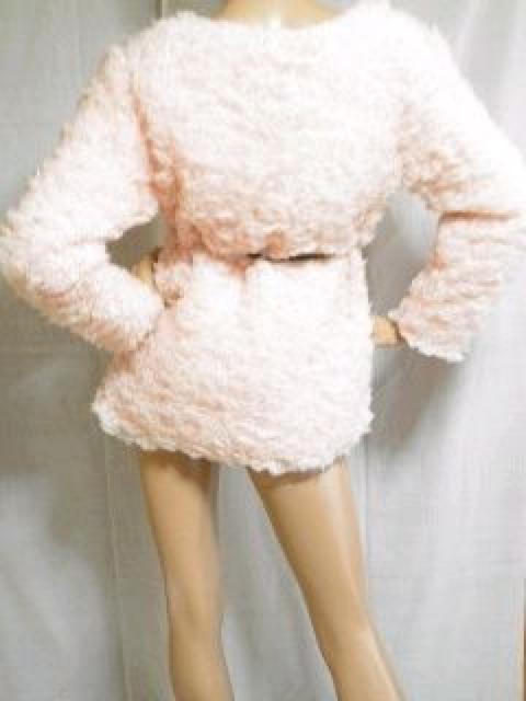 暖かい♪ふわふわモコモコ ヒモベルト付 プードル風 ファージャケットコート < 女性ファッション 暖かい♪ふわふわモコモコ ヒモベルト付 プードル風 ファージャケットコート < 女性ファッションの