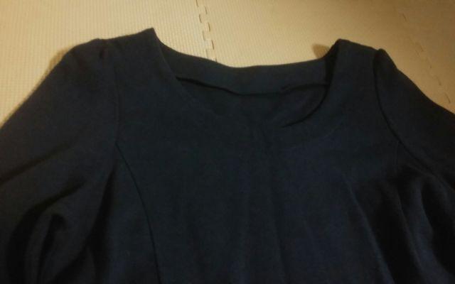 ネイビー トレーナー生地 Lサイズ 5部袖 < 女性ファッション  ネイビー トレーナー生地 Lサイズ 5部袖 < 女性ファッションの