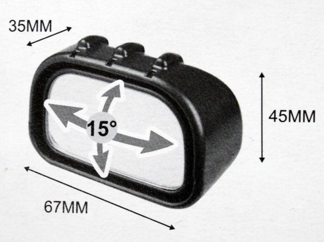 安全確保にブラインドスポットミラーtype3 フィン付き < 自動車/バイク 安全確保にブラインドスポットミラーtype3 フィン付き < 自動車/バイク