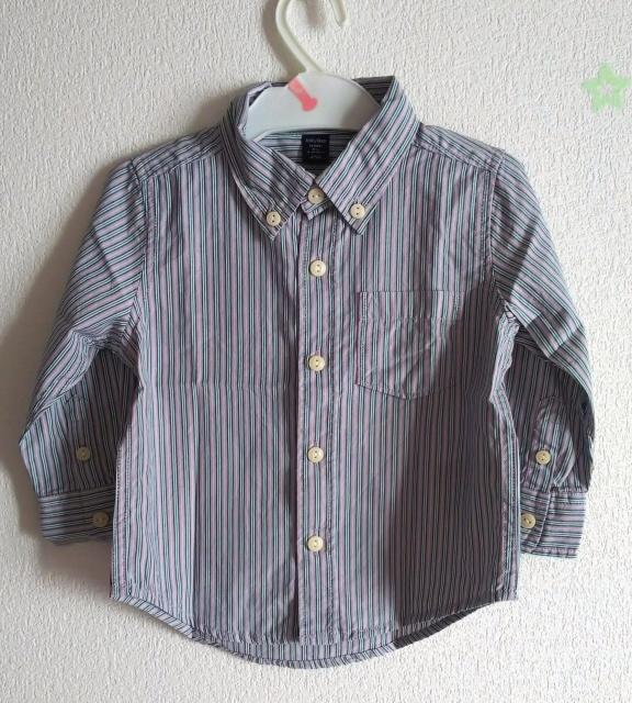 90★baby GAP★ストライプシャツ★美品★送料無料 < ブランド  90★baby GAP★ストライプシャツ★美品★送料無料 < ブランドの