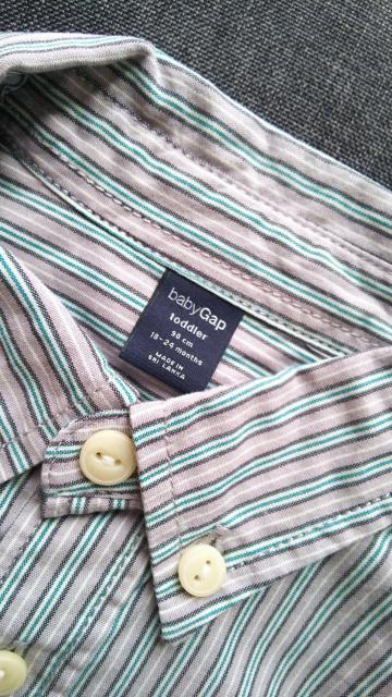 90★baby GAP★ストライプシャツ★美品★送料無料 < ブランド  90★baby GAP★ストライプシャツ★美品★送料無料 < ブランドの