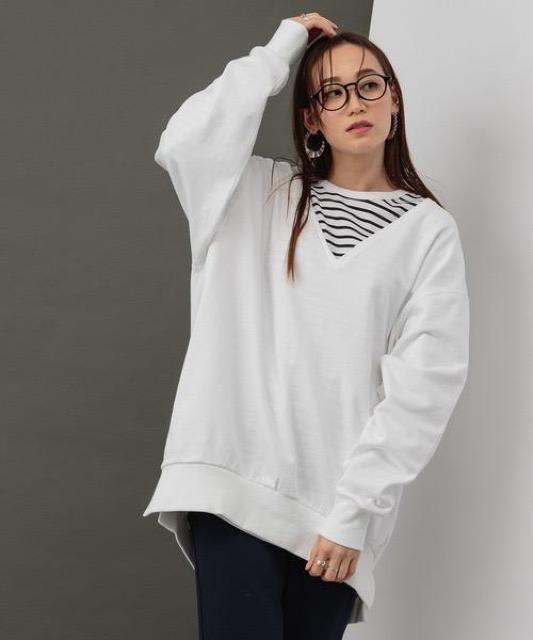 バイヤード ストーム 裏毛コクーンVネック プルオーバー 新品 < 女性ファッション  バイヤード ストーム 裏毛コクーンVネック プルオーバー 新品 < 女性ファッションの
