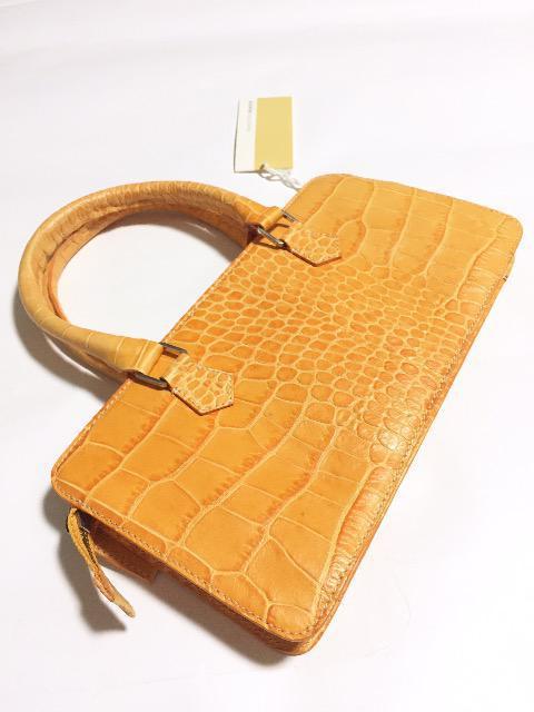 牛革〈FRANCESCO BIASIA〉フランチェスコ ビアジア(新品ハンドバッグ)オレンジ < 女性ファッション  牛革〈FRANCESCO BIASIA〉フランチェスコ ビアジア(新品ハンドバッグ)オレンジ  < 女性ファッションの