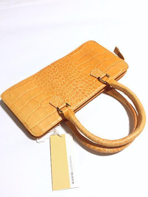 牛革〈FRANCESCO BIASIA〉フランチェスコ ビアジア(新品ハンドバッグ)オレンジ < 女性ファッション  牛革〈FRANCESCO BIASIA〉フランチェスコ ビアジア(新品ハンドバッグ)オレンジ < 女性ファッションの