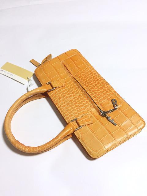 牛革〈FRANCESCO BIASIA〉フランチェスコ ビアジア(新品ハンドバッグ)オレンジ < 女性ファッション  牛革〈FRANCESCO BIASIA〉フランチェスコ ビアジア(新品ハンドバッグ)オレンジ < 女性ファッションの