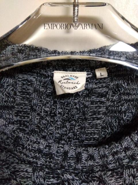 格安 REAL WASH 長袖セーターL size < 男性ファッション 格安 REAL WASH 長袖セーターL size < 男性ファッションの