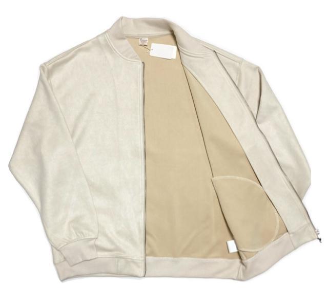 Purple&Yellow◎フェイクスエードzip-upブルゾン◎薄ベージュ(ユニセM)新品 < ブランド Purple&Yellow◎フェイクスエードzip-upブルゾン◎薄ベージュ(ユニセM)新品 < ブランドの