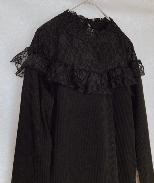 新品 INGNI イング 長袖 ヨークフリル レース トップス カットソー M N2m < ブランド  新品 INGNI イング 長袖 ヨークフリル レース トップス カットソー M N2m < ブランドの