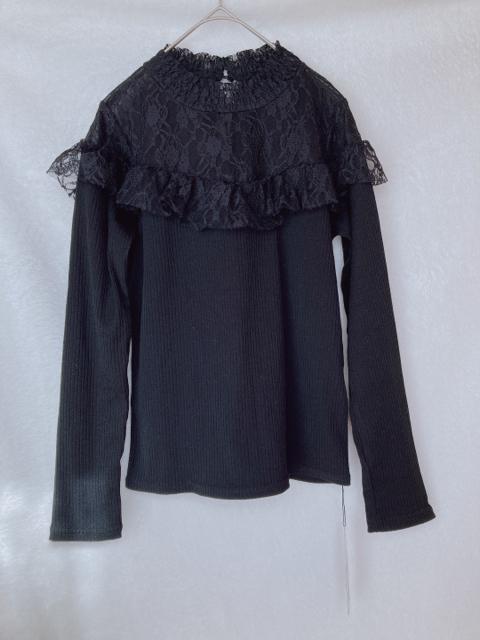 新品 INGNI イング 長袖 ヨークフリル レース トップス カットソー M N2m < ブランド  新品 INGNI イング 長袖 ヨークフリル レース トップス カットソー M N2m < ブランドの
