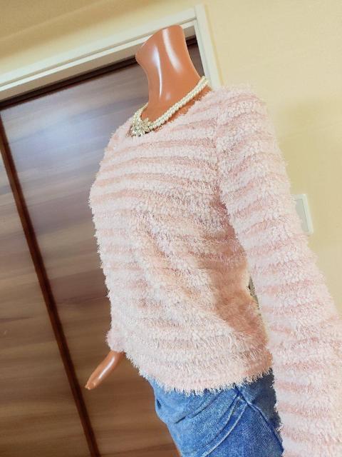 CECILMcBee★M★ピンクボーダーラインふっくらニットカットソー < ブランド  CECILMcBee★M★ピンクボーダーラインふっくらニットカットソー < ブランドの